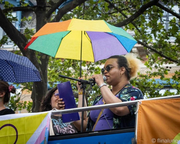Célia Bonalair à la Pride de Lyon 2023